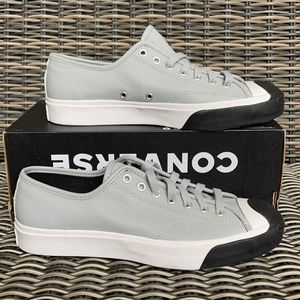Converse Jack Purcell OX Leather Ash Stone/Black/White MEN`S